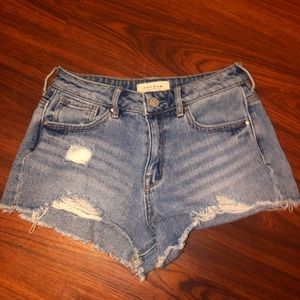 Pacsun High-Rise Ripped Shorts